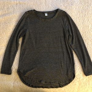 Plush Black & White Sweater